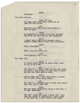 Moe Howard's 8pp. Sketch Entitled ''Stooge Material for Shipyard Follies'', With Curly, Circa 1944 With References to WWII -- Annotated by Moe on First Page -- 8.5'' x 11'', Near Fine